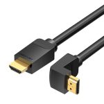 Kabel HDMI 2.0 Vention AAQBH 2m, kątowy 270°, 4K 60Hz (czarny) - obrazek 2