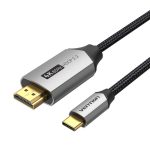 Kabel USB-C do HDMI 2.0 Vention CRBBG 1,5m, 4K 60Hz (Czarny) - obrazek 3