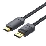 Kabel DisplayPort 1.2 do HDMI 1.4 Vention HAGBI 3m, 4K 30Hz (Czarny) - obrazek 6