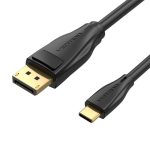 Kabel USB-C do DisplayPort 1.4 Vention CGYBH, 2m, 8K 60Hz/4K 120Hz (Czarny) - obrazek 4