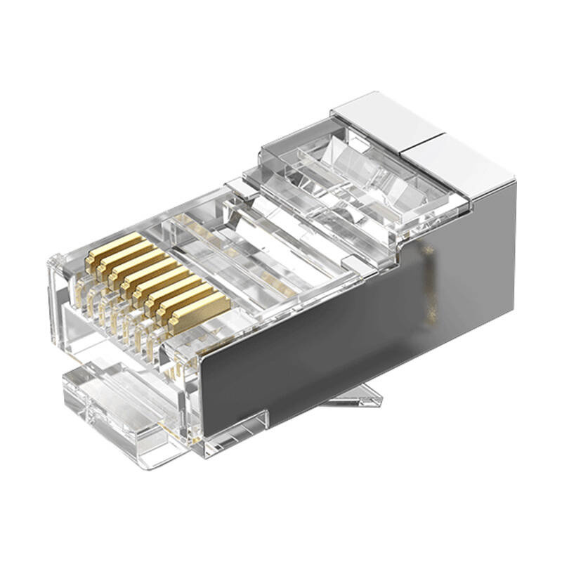 35195_3 Wtyczka modułowa RJ45 CAT.5E FTP Vention IDAR0-10 przezroczysta 10 szt. - obrazek 1
