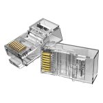 Wtyczka modułowa RJ45 kat.5E UTP Vention IDBR0-100 przezroczysta opakowanie 100 szt. - obrazek 3