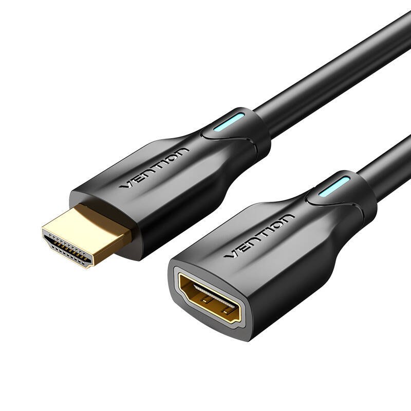 35376_1 Kabel Przedłużający HDMI 2.1 Vention AHBBF, 1m, 8K 60Hz/ 4K 120Hz Czarny - obrazek 1