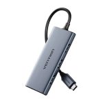Hub USB-C do HDMI, 3x USB 3.0, SD, TF Vention TOOHB 0,15m Szary - obrazek 3