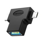 Adapter OTG USB 3.0 do USB-C i micro USB Vention CDIB0 - obrazek 3