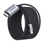 Kabel USB-C do HDMI 2.0 Lention CU707, 1Gbps, 4K60Hz, 3m (szary) - obrazek 2