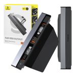 Hub Baseus T-Space z kablem USB-C do Lightning dla Tesla (czarny) - obrazek 9