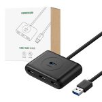 Hub Ugreen CR113 USB do 4x USB 3.0 5Gbps, 1m (czarny) - obrazek 3
