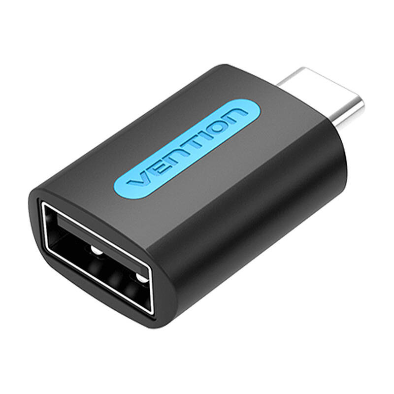 47675_1 Vention Adapter USB CDTB0, USB-C męski do USB 2.0 żeński (czarny) - obrazek 1