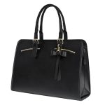 Damska torebka na laptopa z kosmetyczką 15.6'' Matein 1310 Czarna USB - obrazek 2