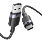 Kabel USB 2.0 A do USB-C 3A Vention CTNBF 1 M (czarny) - obrazek 2
