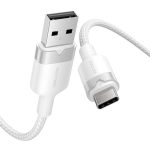 Kabel USB 2.0 A do USB-C 3A Vention CTNWF 1M (biały) - obrazek 2