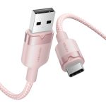 Kabel USB 2.0 A do USB-C 3A Vention CTNPH 2M (różowy) - obrazek 2