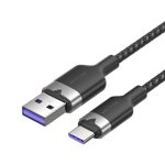 Kabel USB 2.0 A do USB-C 6A Vention CTOBF 1M (czarny)