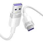 Kabel USB 2.0 A do USB-C 6A Vention CTOWF 1M (biały) - obrazek 2