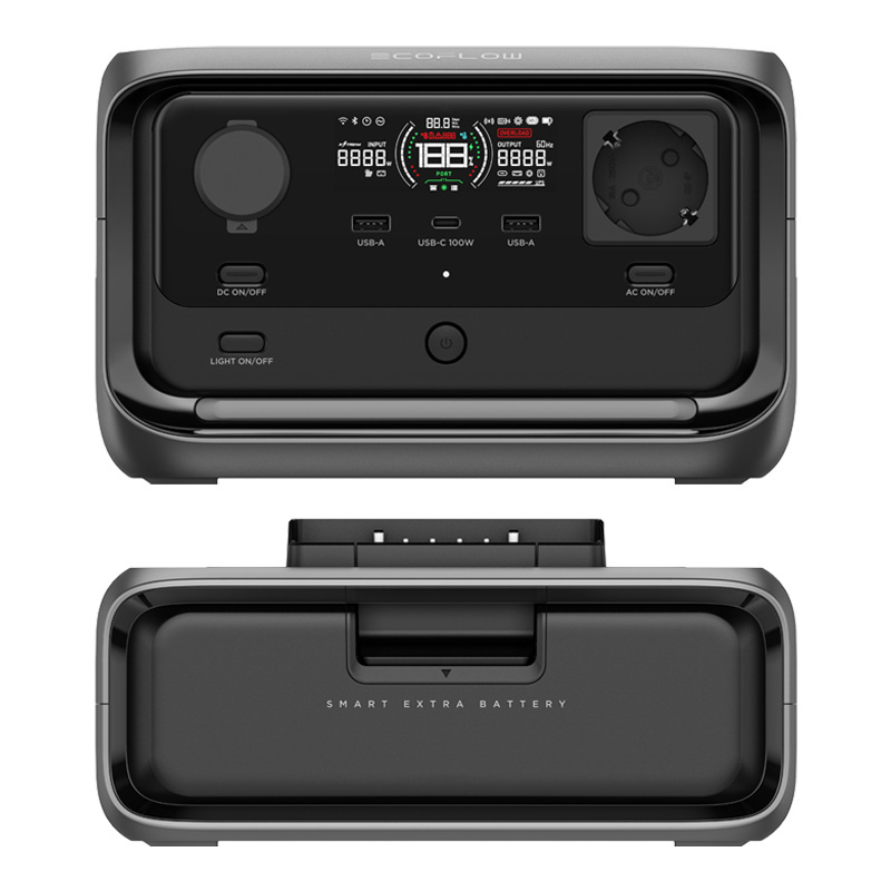 53771_1 Zestaw: Stacja zasilania EcoFlow River 3 Plus + dodatkowa bateria 286Wh - obrazek 1