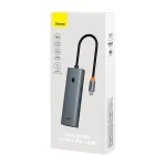 Hub 4w1 Baseus UltraJoy USB-C do 3x USB 3.0 + RJ45 (szary) - obrazek 8