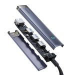 Hub 4w1 Baseus UltraJoy USB-A&USB-C do 3xUSB3.0+USB-C+RJ45 (szary) - obrazek 4