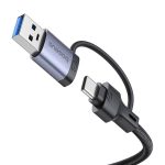 Hub 4w1 Baseus UltraJoy USB-A&USB-C do 3xUSB3.0+USB-C+RJ45 (szary) - obrazek 6