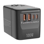 Adapter Podróżny 5w1 Blitzwolf BW-TA2 2xUSB PD + 2xC QC + C GaN 100W - obrazek 2