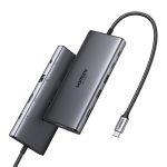 Hub USB-C Ugreen CM639, HDMI, VGA, 2x USB-C 3.2 10Gbps, 2x USB, SD/TF, RJ45, AUX 3.5mm, PD, 4K 60 Hz - obrazek 3