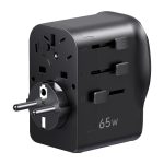 Uniwersalny adapter podróżny / ładowarka sieciowa Ugreen S550, 65W, 2x USB-C, 1x USB-A - obrazek 2