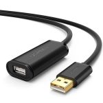 Kabel UGREEN USB-A-USB-A 20m USB 2.0 aktywny (czarny) - obrazek 2