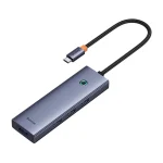 Hub BASEUS UltraJoy 4-portowy USB-C (szary) - obrazek 5