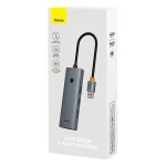Hub USB BASEUS UltraJoy 4-portowy RJ45 (szary) - obrazek 7