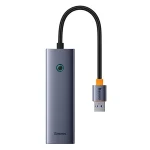 Hub USB BASEUS UltraJoy 4-portowy (szary)