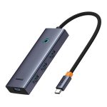 Hub USB-C BASEUS UltraJoy 5-portowy PD (szary) - obrazek 3
