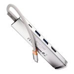 Hub BASEUS Ultra Joy 5-portowy (srebrny) - obrazek 2