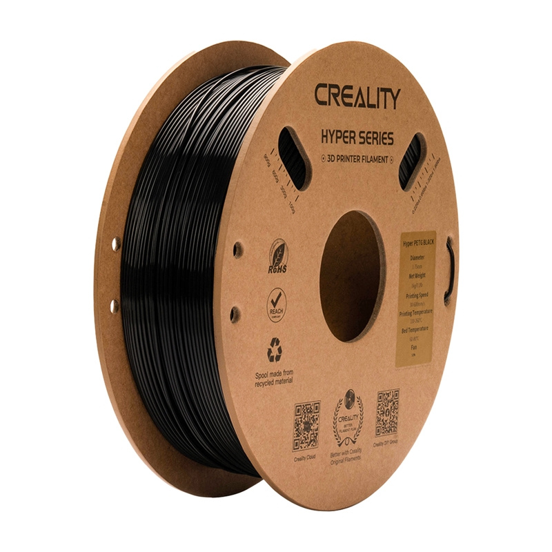 55374_1 Filament CREALITY Hyper PETG (czarny) - obrazek 1