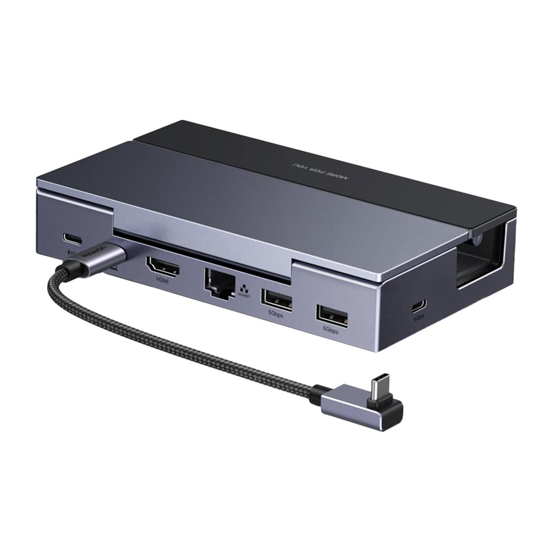 56659_1 Stacja dokująca USB-C UGREEN CM800 6w1 (szara) - obrazek 1
