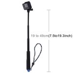 Selfie stick PULUZ do kamer sportowych 19-49cm (czarny) - obrazek 5