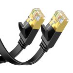 Kabel UGREEN NW106 Cat.7 3m płaski (czarny) - obrazek 2