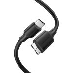 Kabel UGREEN US312 Micro-B USB 3.0-USB-C 1m (czarny) - obrazek 2