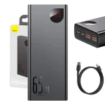 Powerbank BASEUS Adaman Metal 20000mAh 65W PD QC 3.0 (czarny)