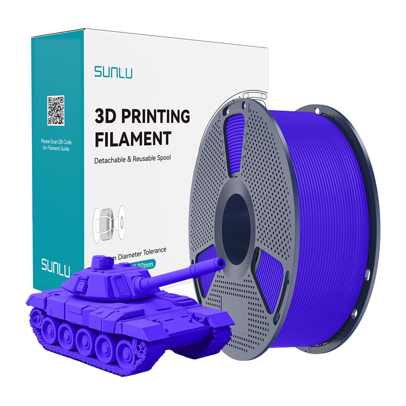 57740_1 Filament SUNLU PLA+ High-Speed 1.75mm 1kg (niebieski) - obrazek 1