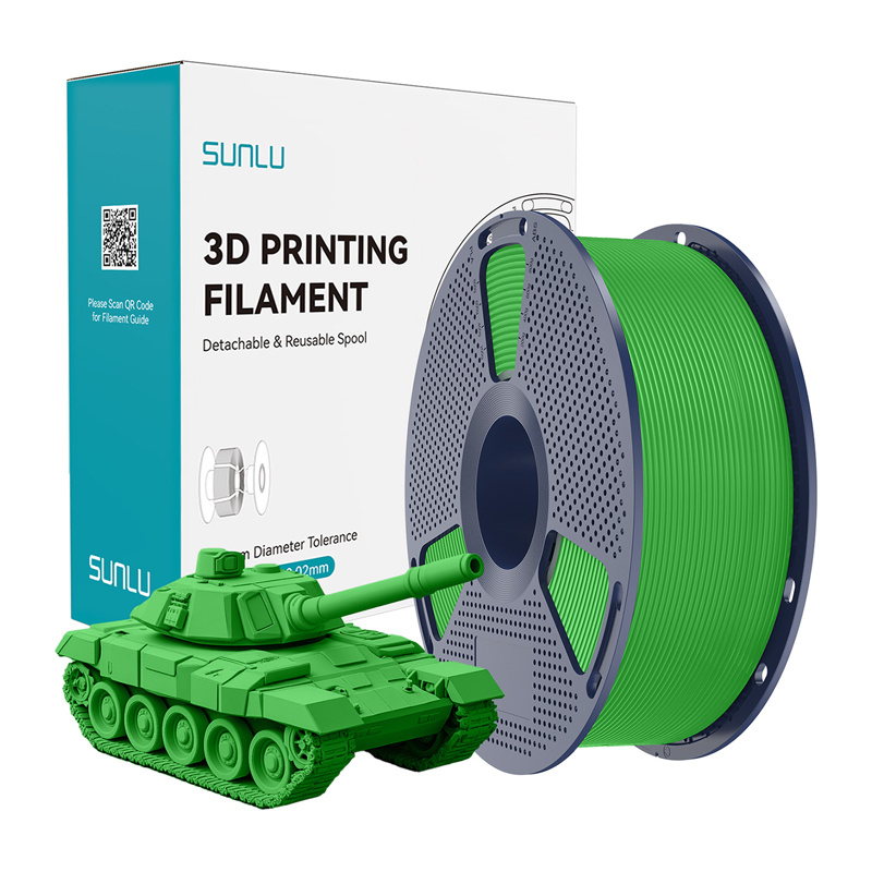 57743_1 Filament Sunlu PLA+ High-Speed Zielony - obrazek 1