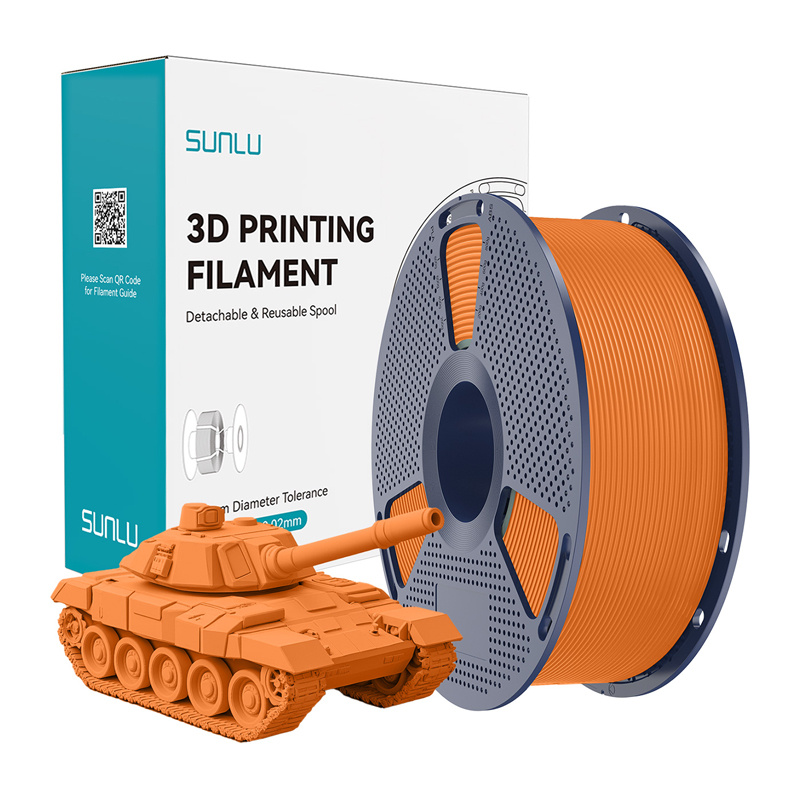 57744_2 Filament SUNLU PLA+ High-Speed 1.75mm 1kg (pomarańczowy) - obrazek 1