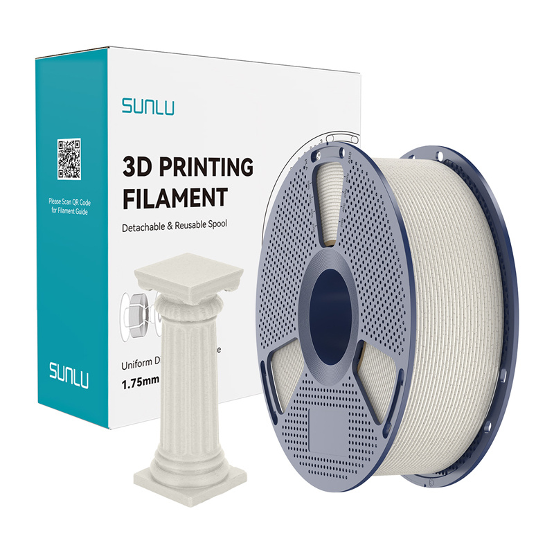 57750_1 Filament SUNLU PLA High-Speed Marble 1.75mm 1kg (kasztanowy) - obrazek 1