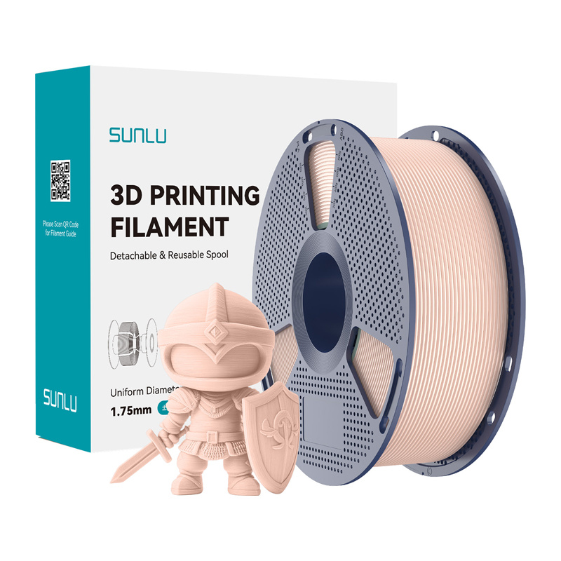 58002_1 Filament SUNLU PLA+ 1.75mm 1kg (beżowy) - obrazek 1