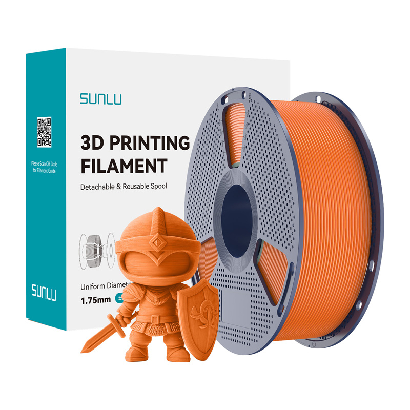 58003_1 Filament SUNLU PLA+ 1.75mm 1kg (słoneczny pomarańczowy) - obrazek 1