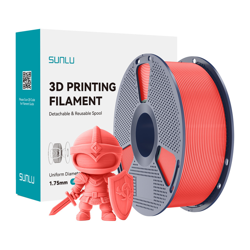58007_1 Filament SUNLU PLA+ 1.75mm 1kg (wiśniowy) - obrazek 1
