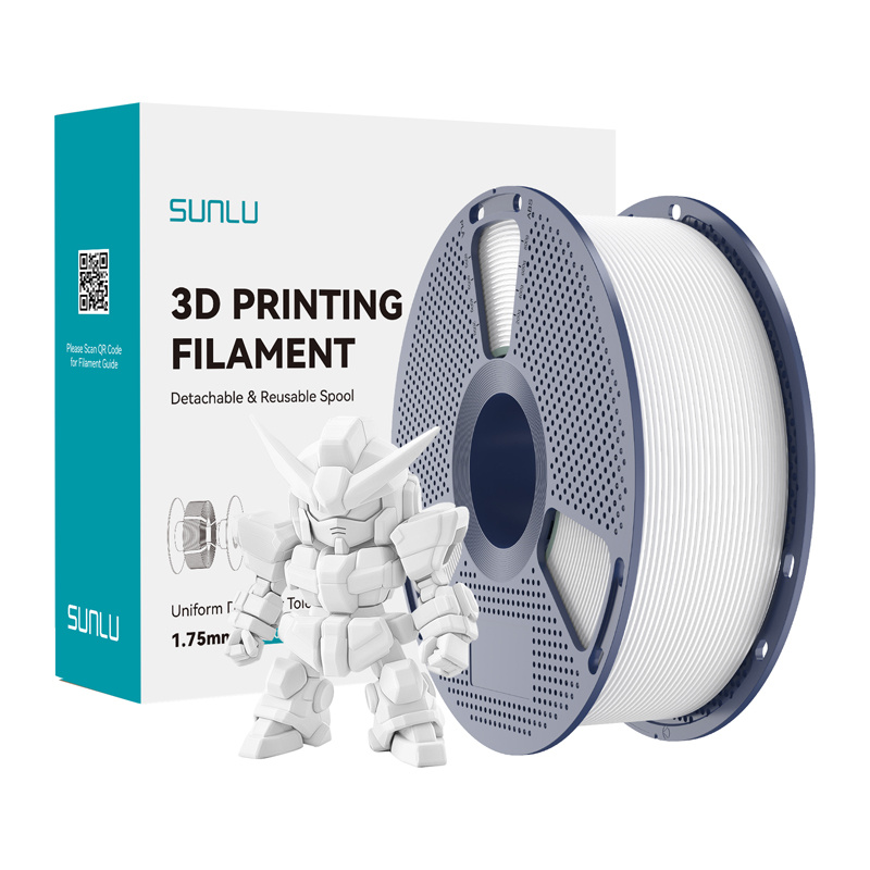 58008_1 Filament Sunlu PLA+ 2.0 (biały) - obrazek 1