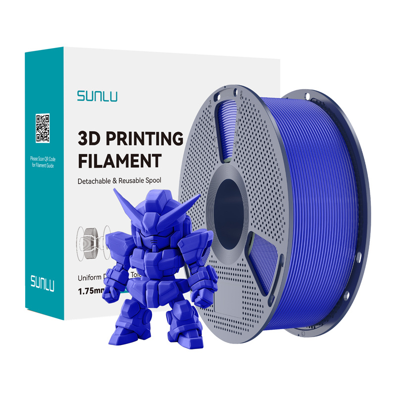 58014_1 Filament SUNLU PLA+ 2.0 1.75mm 1kg (niebieski klein) - obrazek 1