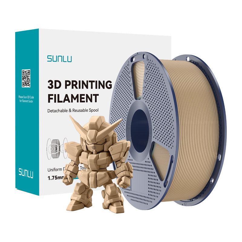 58018_1 Filament SUNLU PLA+ 2.0 1.75mm 1kg (dąb) - obrazek 1