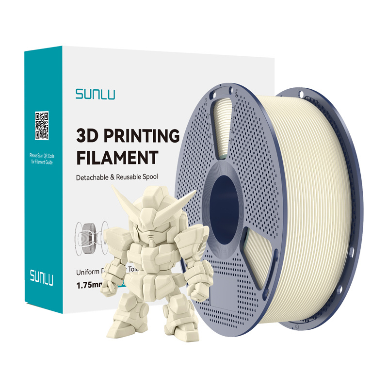 58022_1 Filament SUNLU PLA+ 2.0 1.75mm 1kg (kość słoniowa) - obrazek 1