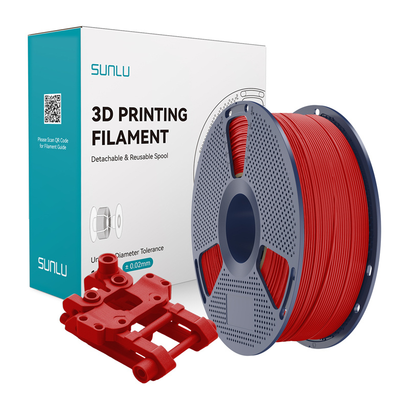 58038_1 Filament SUNLU ABS 1.75mm 1kg (czerwony) - obrazek 1
